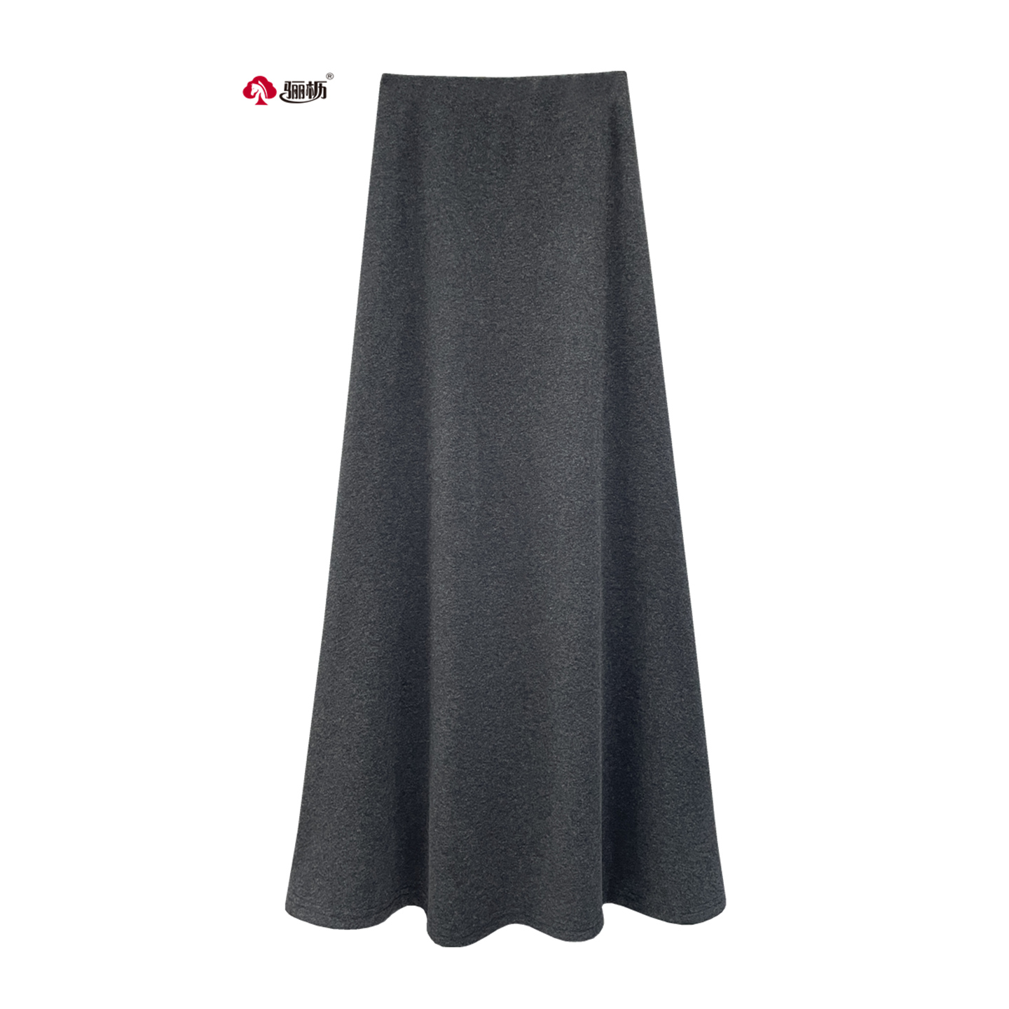 骊枥高腰显瘦a字针织修身半身裙