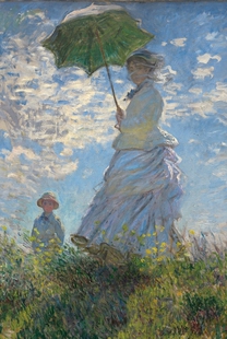 世界名画 益智包邮玩具 香港图美拼图1000片 莫奈 撑阳伞的女人