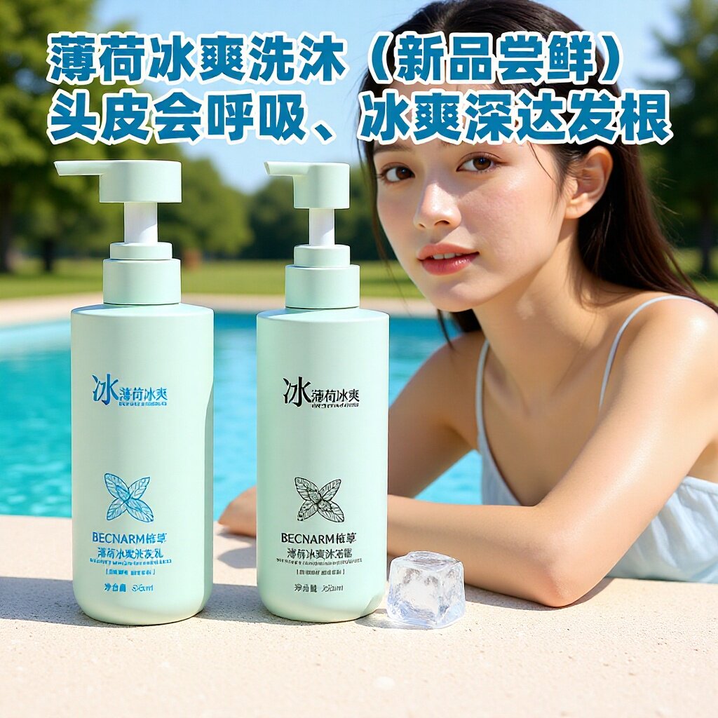 哲柔薄荷冰爽洗发乳夏季清凉