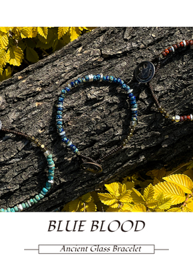 日本琉璃复古罗斯福笑脸币手链