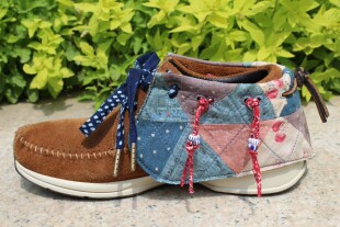 BLUE BLOOD做旧古铜蓝染棉麻鞋带 VISVIM 红翼  vans 1970S
