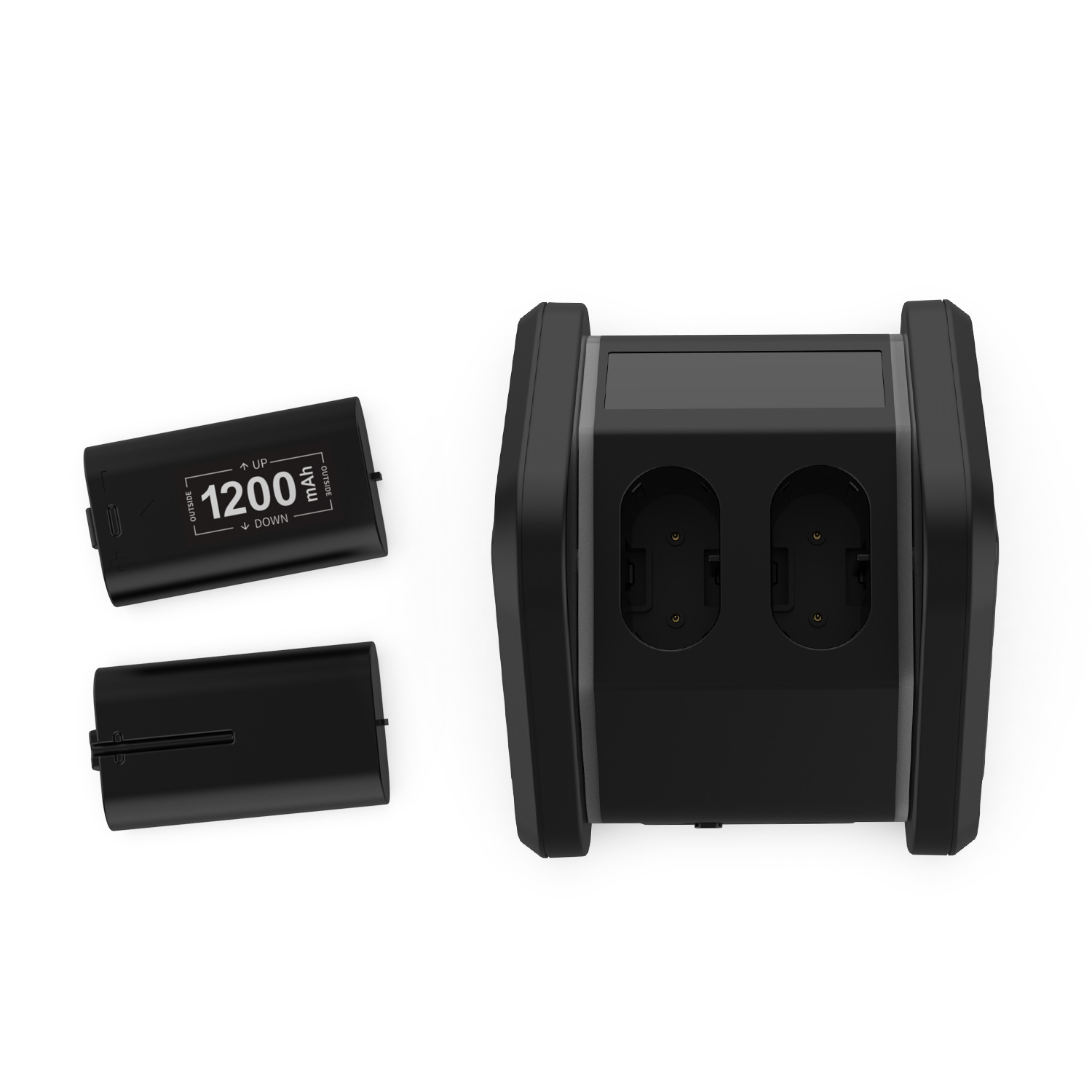 XboxSeriesX/S无线手柄充电包充电ONE S/X手柄双电池座充1200毫安