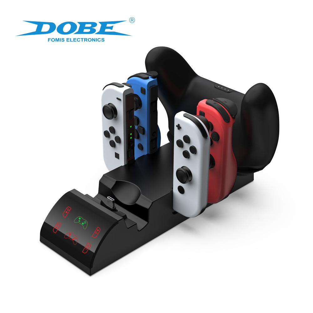 SwitchOLED手柄多合一充电底座NSpro左右手柄座充精灵球充电座充