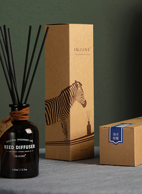 INJUNE斑小马无火香薰精油植物藤条香氛家用高档持久淡香除臭摆件