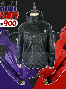 清仓赔甩 红蓝黑同价 户外 土耳其羊皮 冲F衣 连帽皮衣 VIP 伴价