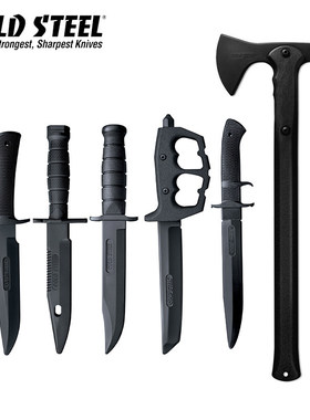 美国冷钢COLD STEEL橡胶练习刀软性短刀夺刀格斗训练表演安全道具