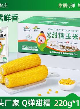 望哈农庄甜糯玉米 极速锁鲜 整箱10根 轻食 代餐 新玉米