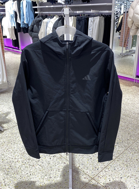 ADIDAS阿迪达斯冬季新款男子运动训练休闲连帽保暖夹克外套IN5607