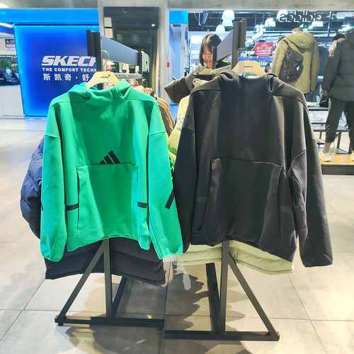 阿迪达斯男子2024秋季新款运动训练连帽卫衣套头衫JD6440 JE7537