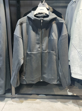 Adidas阿迪达斯男子外套2024运动上衣休闲连帽夹克JE7538 JF2450