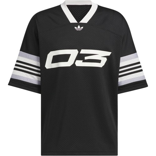 阿迪达斯三叶草男装2025春季网眼足球T恤运动宽松休闲短袖IY7378