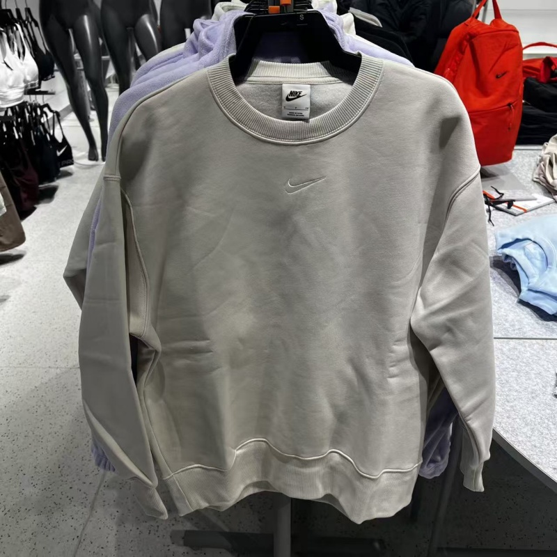 Nike耐克女款卫衣2025春秋新款加绒圆领休闲运动衫FZ4271-104