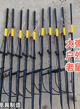 捕鼠夹无齿自制老鼠夹灭鼠器户外老鼠夹子连续捕鼠器钢丝老鼠弓