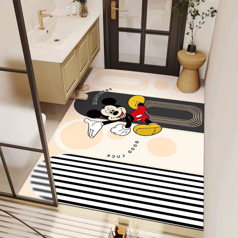 全铺浴室地垫硅藻泥吸水止滑洗手台卫生间大尺寸地毯厕所加厚脚垫