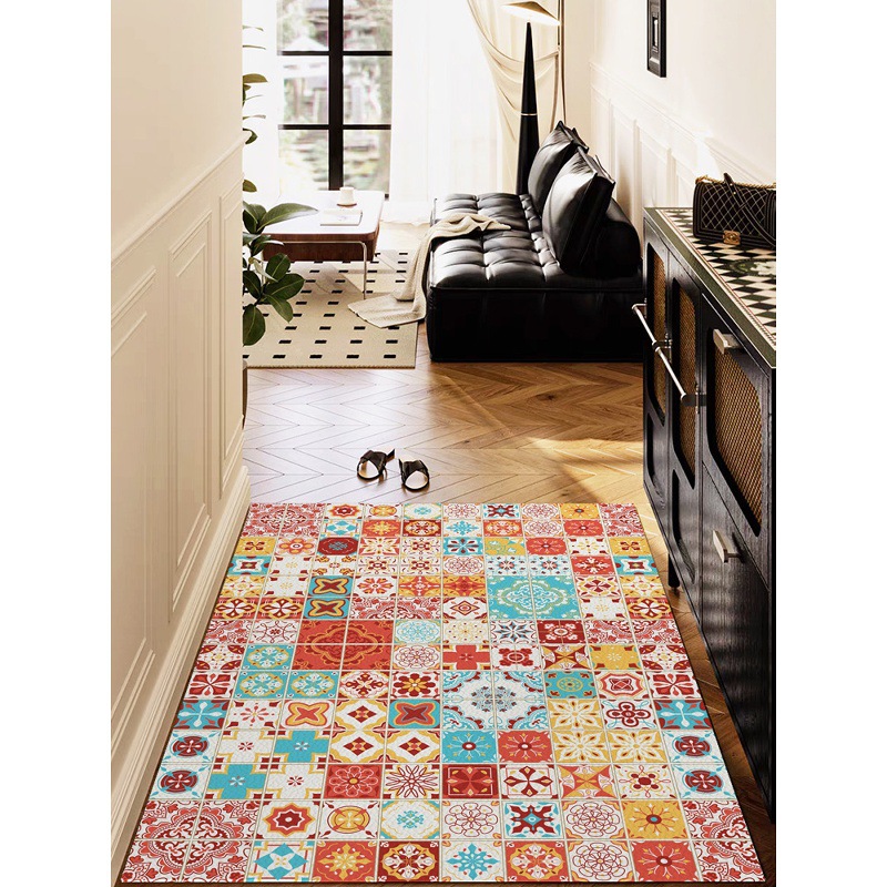 pvc入户门地垫免洗进门口脚垫防滑家用门厅玄关地毯厨房垫可裁剪