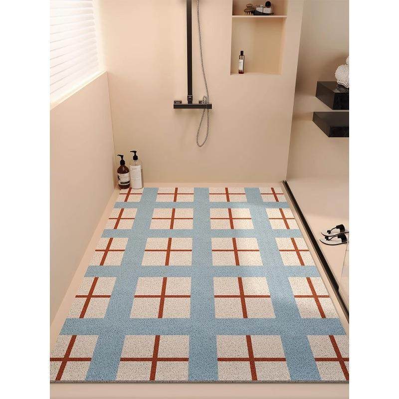 浴室防滑垫镂空沥水淋浴房儿童洗澡防滑脚垫卫生间满铺可裁剪地毯