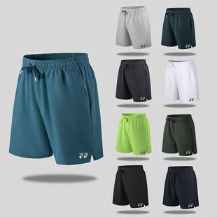yy羽毛球服短裤男女同款运动速干训练透气五分裤短裤跑步比赛团购