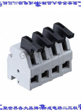 ASP0250404 端子块连接器4POS无罩接头的插头5mm灰色自由悬挂