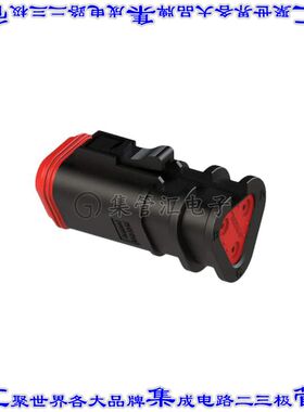 AT06-3S-OMBLK 矩形连接器外壳3POS插头2排母形插口黑色自由悬挂