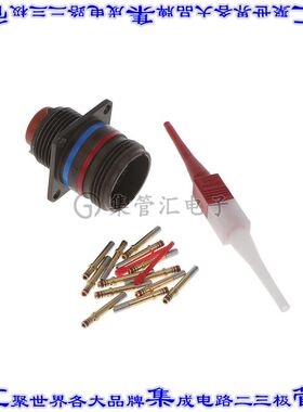 M8372382W12126 圆形连接器12(电源)插座母插口压接面板安装