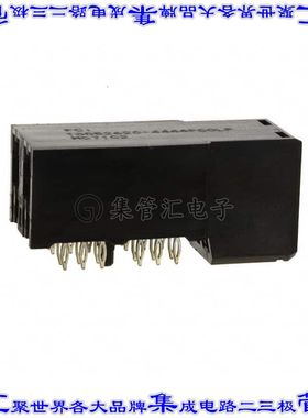 10052620-4444P00LF 背板连接器4POS插座母插口2排板边缘通孔直角