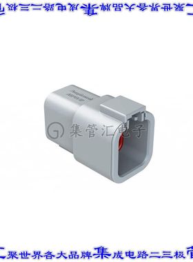 ATP04-6P 矩形连接器外壳6POS插座3排公形引脚灰色自由悬挂