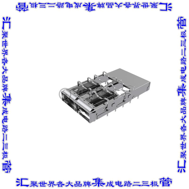UE36C2620005011 插拔式连接器机架成组(1 x 2)QSFP-DD通孔直角压