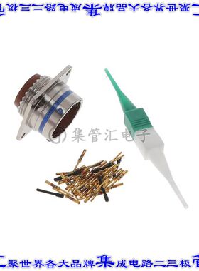 MS27497T14F35P 圆形连接器37POS插座公形引脚压接镀金面板安装