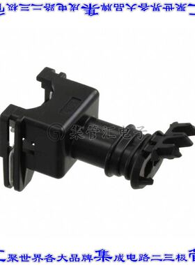 282956-1 矩形连接器外壳2POS插座5mm母形插口黑色自由悬挂