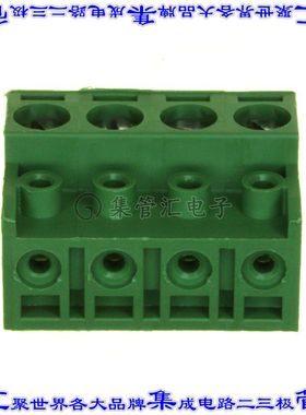 282830-4 端子块连接器4POS无罩接头的插头5mm绿色自由悬挂