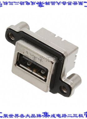 MUSBA111M0 连接器USB-A插座4POS USB 2.0通孔直角