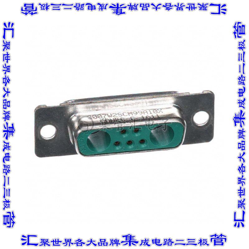 3007W2SCM99A10X 连接器7(5+2同轴或电源)插座母插口2排D-Sub组合