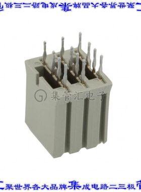 5-5223955-2 背板连接器3POS插座母插口通孔灰色