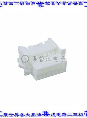 1-1969594-4 矩形连接器外壳14POS插座2排2.5mm公形引脚白色面板