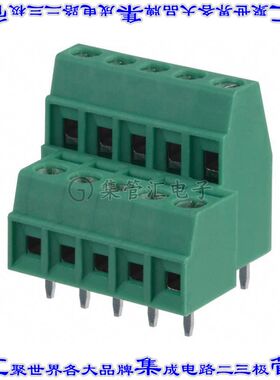 1708055 线对板连接器5POS接线端子2排3.81mm通孔水平带板