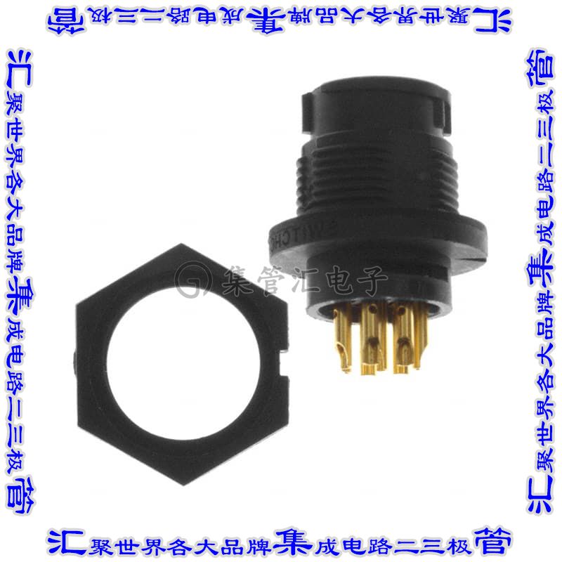 EN3P8MX圆形连接器8POS插座公形引脚焊杯镀金面板安装-封面