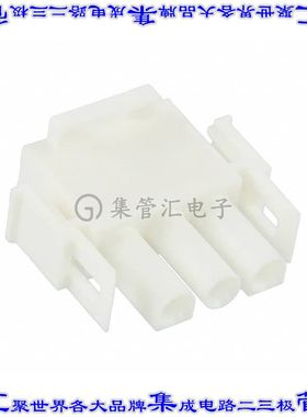 350766-4 矩形连接器外壳3POS插头白色自由悬挂