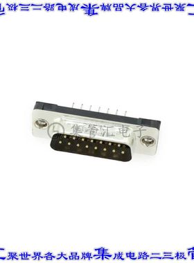 L717TSAH15POL2 连接器15POS插头公引脚2排D-Sub通孔