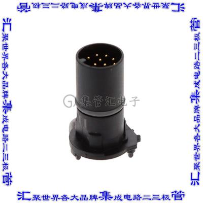 M12A-12PMMP-EE0001圆形连接器12POS插座公形引脚焊接镀金通孔