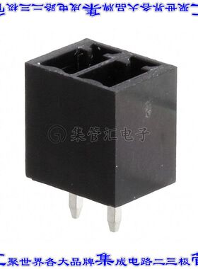 395111002 0395111002端子块连接器2POS接头公引脚带罩3.81mm黑色