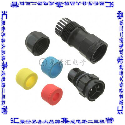 CC-02BMMB-QL8APP 圆形连接器2(电源)插座公形引脚螺钉镀金自由悬