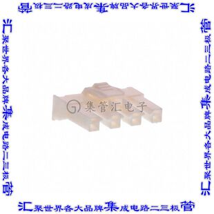 4-178842-1 矩形连接器外壳4POS插头6.2mm母形插口天然色自由悬挂