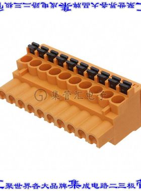 1982780000 端子块连接器10POS插头母插口5.08mm橙色自由悬挂