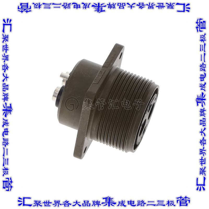 MS3102A20-24S 圆形连接器4POS插座母插口焊杯银面板安装