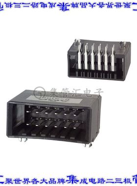 178306-5 针座连接器12POS接头2排3.81mm公形插针通孔直角锡
