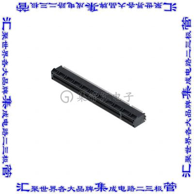 4-2337939-4 卡边缘连接器164POS母头2排1mm黑色镀金