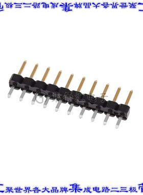 1-2355179-0 针座连接器10POS分离式2mm公形插针通孔直针镀金