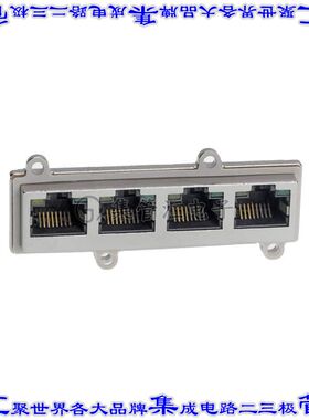 SS-60400-007 接插件连接器CONN MOD JACK IP67 VERT 4PRT LED