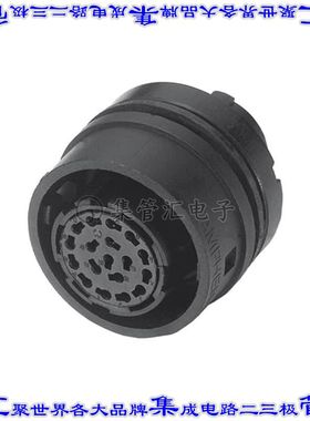 C01610N0170061 圆形连接器18(17+PE)插座外壳用于母插口黑色面板