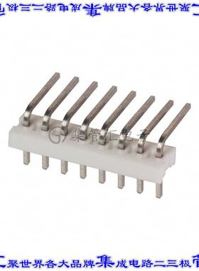 640453-8 针座连接器8POS接头2.54mm公形插针通孔直角锡